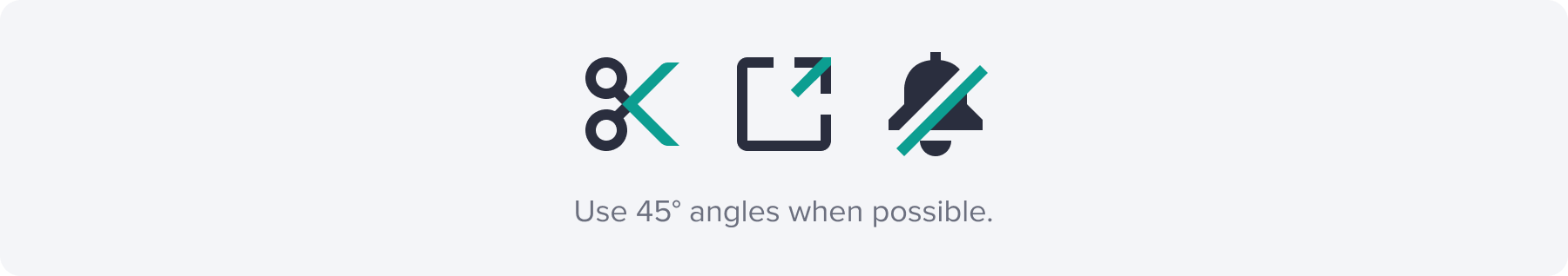 Icon angles example
