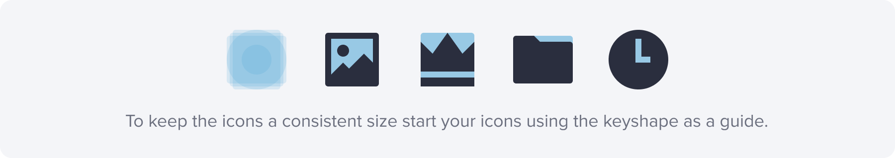 Icon keyshapes example